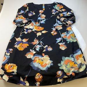 The Ultimate Women 3/4 Sleeve Black Color Full Flower Dress               X32-18